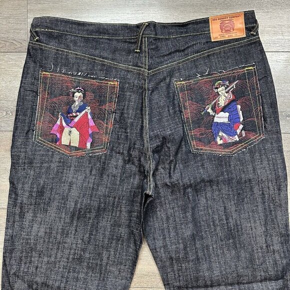 Vintage RMC Red Monkey Company Jeans Mens 44 Martin Ksohoh Lot 1002 Japan - Picture 3 of 8